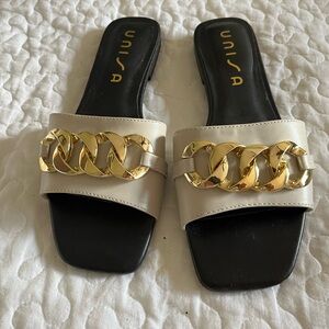 Unisa Sandals with gold detail